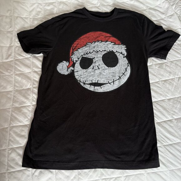 Disney Other - Disney The Nightmare Before Christmas Jack Skellington Santa Hat Tee T Shirt
